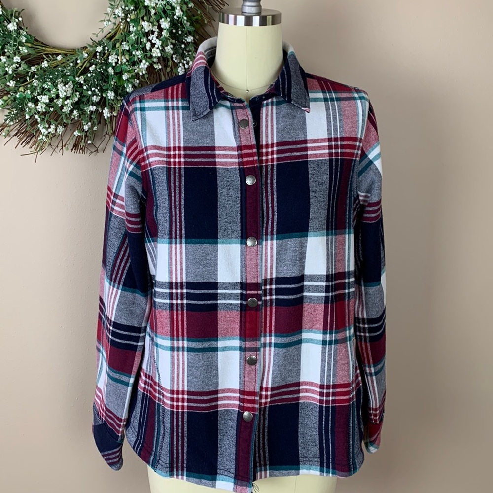 Orvis Women’s Plaid Flannel Size Medium - image 1